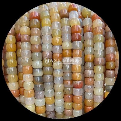 เพชรหินเขียว Aventurine หินสีม่วง หินแท้ธรรมชาติ หินแท้ แอปเปิ้ล Shape Loose Bead Strands สําหรับการทําเครื่องประดับ