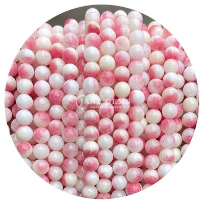 สวยเรียบ Hettian Jade ขาว Chalcedony แสง พริช Chalcedony ละอองสําหรับทําเครื่องประดับ DIY
