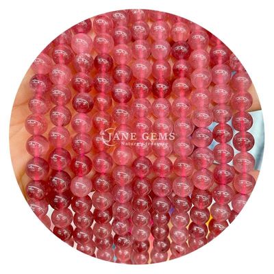 กลม Jades สีหิน Chalcedony ลูกบัวการรักษาคริสตัลหินธรรมชาติ ลูกบัวอ่อนสําหรับการทําเครื่องประดับ DIY