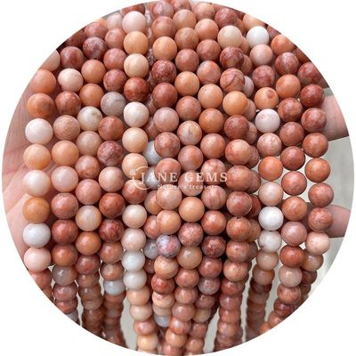 หินธรรมชาติ หินหอมหินแท้ หินเพชรสีชมพู Aventurine กลม เรียบเรียบ สําหรับการทําเครื่องประดับ DIY
