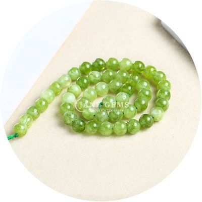 ชินเจียง ชาลเซโดนี กลมทรงหินสําหรับเครื่องประดับสีแอมะซอนิต