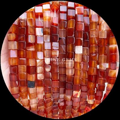 รูปทรงสี่เหลี่ยม Howlite Lapis Lazuli สายข้อมูลอ่อนสําหรับการทําเครื่องประดับ DIY