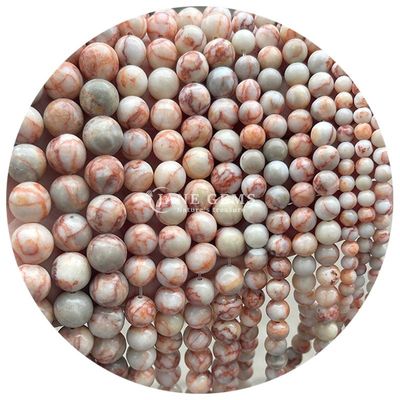 สายดําธรรมชาติ โรโดโครไซต์ หินเพชร ธ อร์สําหรับเครื่องประดับ การทําสร้อยข้อมือ DIY
