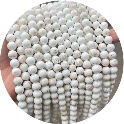 สะสมพลังงาน การเยียวยาธรรมชาติ คริสตัลหินแท้ ลูกบัว Tourmaline Magnesite สําหรับการทําเครื่องประดับคริสตัล