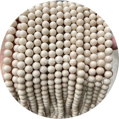 สะสมพลังงาน การเยียวยาธรรมชาติ คริสตัลหินแท้ ลูกบัว Tourmaline Magnesite สําหรับการทําเครื่องประดับคริสตัล