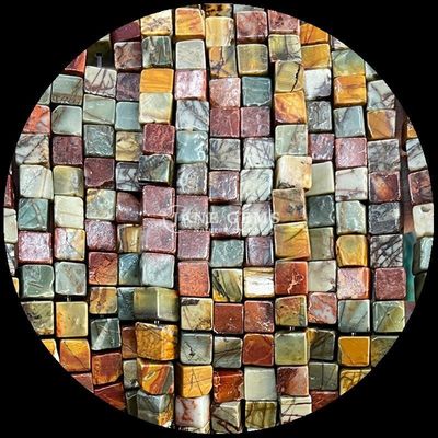 รูปทรงสี่เหลี่ยม หินเพชรธรรมชาติ ธ อร์แดง เทอร์คิวาส สีดํา Agate ธ อร์ลอย สายสําหรับเครื่องประดับ DIY