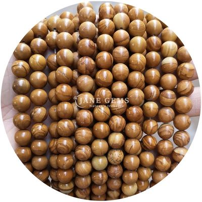 กลมธรรมชาติแท้ ลดกระแสคริสตัลหินแสนคุ้มค่า กลมสําหรับการทําเครื่องประดับ