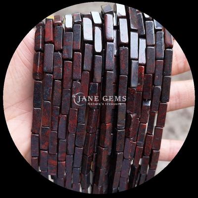 มะลาคิตธรรมชาติ Unakite สี่เหลี่ยมทรงสี่เหลี่ยม กลีบหินแท้สําหรับเครื่องประดับ DIY