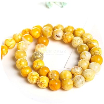 สีต่าง ๆ สีน้ําแข็ง สีเรียบทรงกลม กลมลื่น สําหรับการทําเครื่องประดับและงานฝีมือ