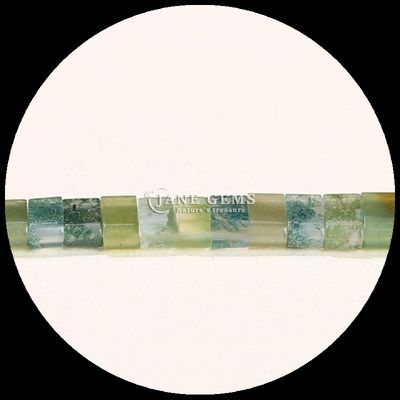 หินเพชรธรรมชาติ สีขาว จัดการ ลูกขุนลูกบาศก์ Amazonite ภาพ Jasper สายขุนลูกขุนโล่ง สําหรับการทําเครื่องประดับ