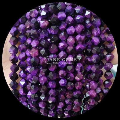 สีหลากหลาย พลังงานบําบัด ที่มีความละเอียดอ่อน หินหินเขียว ตาเสือสําหรับการทําเครื่องประดับ