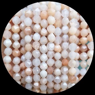 หัวหินเพชรธรรมชาติที่มีหน้าผิวโลบ โมแกนไทต์ แอเวนทูรีนสีชมพู
