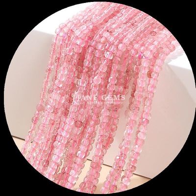 หลายสีธรรมชาติ มินิคิวบ์ สี่เหลี่ยม หินแท้ ลูกกุหลาบกุหลาบควอตซ์ Apatite สําหรับ DIY สร้อยข้อมือ สร้อยคอหู การทําเครื่องประดับ