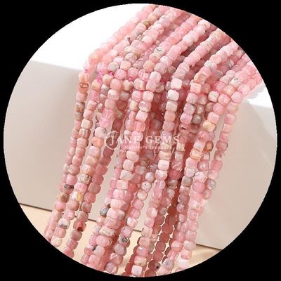 หินธรรมชาติ สีข้อมูลกระดาษหินแท้ สี่เหลี่ยมรูปร่างลูกกลอง ฟลออไรต ลาบราโดรไตต์ มินิ สายข้อมูลกระดาษลอยสําหรับสร้อยข้อมูลกระดาษ / สร้อยคอ