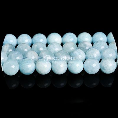 รูปทรงกลม หลากหลายพระหินแท้ธรรมชาติ Labradorite Amazonite สายลอย สําหรับการออกแบบเครื่องประดับ DIY