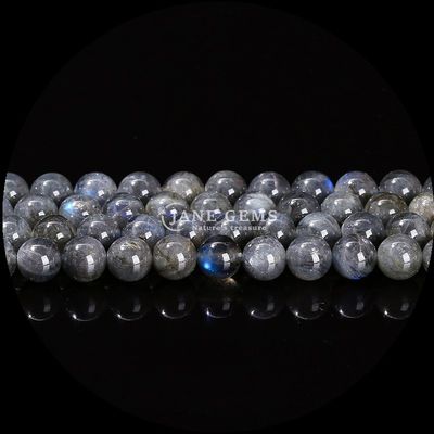 รูปทรงกลม หลากหลายพระหินแท้ธรรมชาติ Labradorite Amazonite สายลอย สําหรับการออกแบบเครื่องประดับ DIY