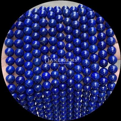 หินแท้กลมเคลือบ DIY ลูกกุหลาบ Lapis Lazuli มาลาคิต ทัวร์มาลีน สายลอยสําหรับการทําเครื่องประดับ