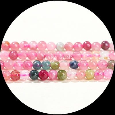 สีหลากหลายสี DIY เครื่องประดับมินิโล่ ทัวร์มาลีน เหลืองเจด สายลอย