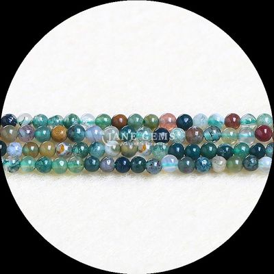 สีสันกลมหินแท้ พระต้นที่มาสําหรับ DIY สร้อยข้อมือ สร้อยคอ หูหู สีหลากหลาย