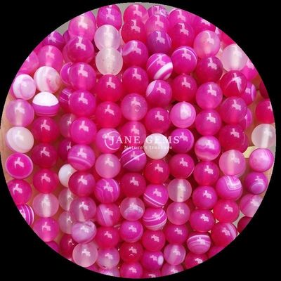 กลมตัดหลายสี พระหินแท้ ลูกบัวสีเหลืองสีน้ําเงิน สีขีดขวาง สําหรับทําเครื่องประดับ DIY และบําบัดข้อมือ