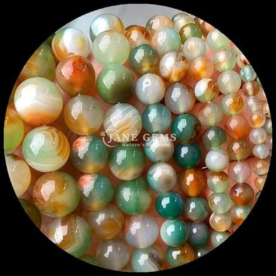 รูปทรงกลม 8 มิลลิเมตร กลมหินธรรมชาติ หลากหลายกลมหินแอนกัต คาร์เนเลียน สีเหลือง สีแอนกัต สีแอนกัต สีแอนกัต