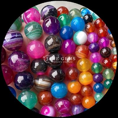 ธนูหินหินแท้ 8 มม สําหรับเครื่องประดับ ทํางานฝีมือ DIY
