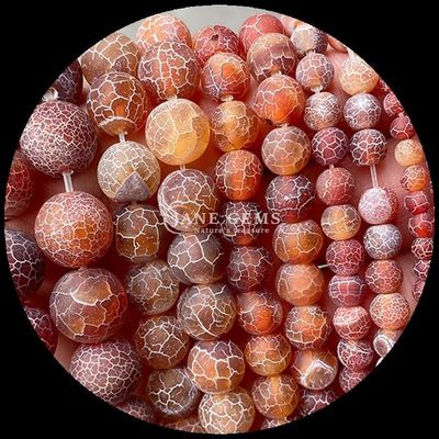 มูลติคอลเลอร์ Agate Beads 8mm ขนาดข้อมูลกระดาษ Natural Gemstone Round Cut Rainbow Weathered Agate สายลอยสําหรับของขวัญ DIY