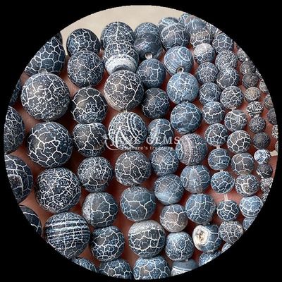 มูลติคอลเลอร์ Agate Beads 8mm ขนาดข้อมูลกระดาษ Natural Gemstone Round Cut Rainbow Weathered Agate สายลอยสําหรับของขวัญ DIY