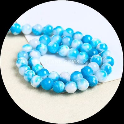 สร้อยข้อมือหินแท้ สีต่าง ๆ สายข้อมือหินแท้ Jade Loose Bead เพื่อยกย่องสไตล์ของคุณด้วยความหรูหราธรรมชาติ