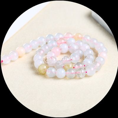กลมตัดหินแท้ หลากหลายสี คาลซิโดเนีย สายข้อมูลกระสุนลอย เหมาะสําหรับการสร้างเครื่องประดับ DIY
