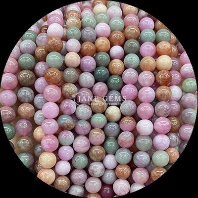 ธนูหินแท้ในหลายสี หลากหลายกลม คาลซิโดเนีย สายธนูหินอ่อน เหมาะสําหรับนักออกแบบเครื่องประดับ