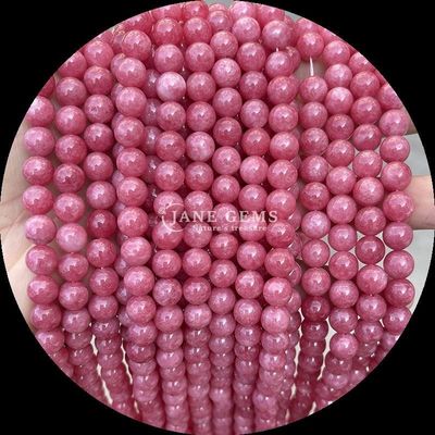 หัวหินแท้ในรูปทรงกลมและหลายสี หลากหลายหูหินแคลเซโดเนีย สายหินอ่อน เหมาะสําหรับเครื่องประดับ DIY