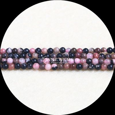 ธาตุคริสตัล การรักษาหินแท้ 8 มิลลิเมตร กลมตัดสีแดง Jasper ธาตุกรานต