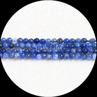 การทําเครื่องประดับ DIY ด้วยเพชรธรรมชาติ ขนาด 4 มม ขนาดสวย Crystal Rose Quartz Sodalite