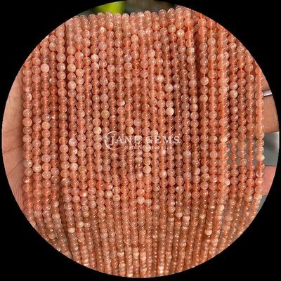 สีหลากหลาย Amethyst Bead Strands Round Polished Gems สําหรับการทําเครื่องประดับหินคริสตัลที่หลากหลาย