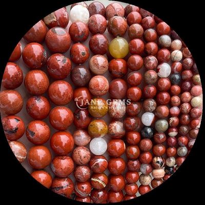 หินแท้กลมที่มีเทคนิคการเคลือบ สีแดง jasper สีฟ้าหินทรายหินแก้วหินเยียวยา หินหินกลมกลมลอย กระดูกขนหินประดับอร่อยและทนทาน