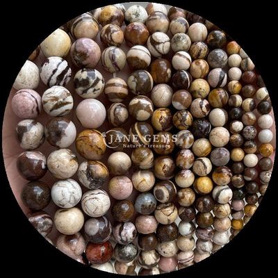 หินเพชรตัดกลม หินเพชรข้อมูลกระดาษ Zebra Jasper Mahagony Obsidian ประเภทต่าง ๆ หินบําบัดคริสตัล หินบําบัด