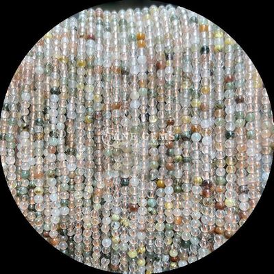 เพชรมณีหลายสี สีขาวกระจ่างกลม มินิพอนต์ สวน Quartz เพชรจันทร์สําหรับงานฝีมือและการออกแบบที่ดีที่สุด