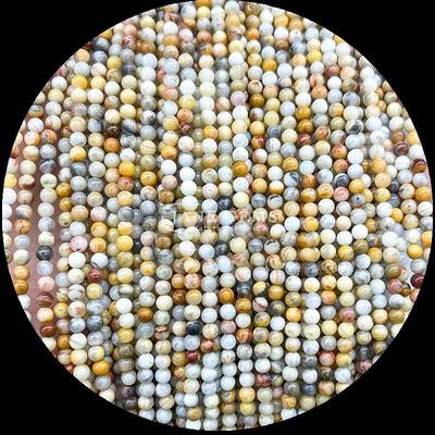 เทคนิค หินแท้เคลือบ รูปทรงกลม สวน Quartz สายข้อมูลอ่อนสําหรับการออกแบบเครื่องประดับที่ละเอียด